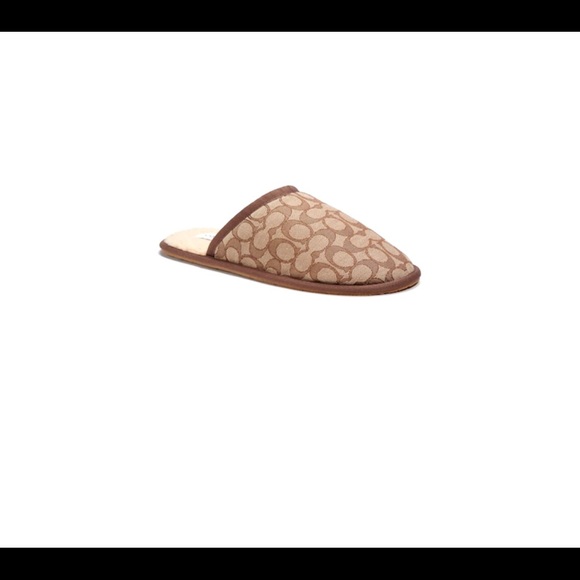 MEN’S COACH KHAKI SIGNATURE SLIPPER/LOGO - Picture 11 of 12